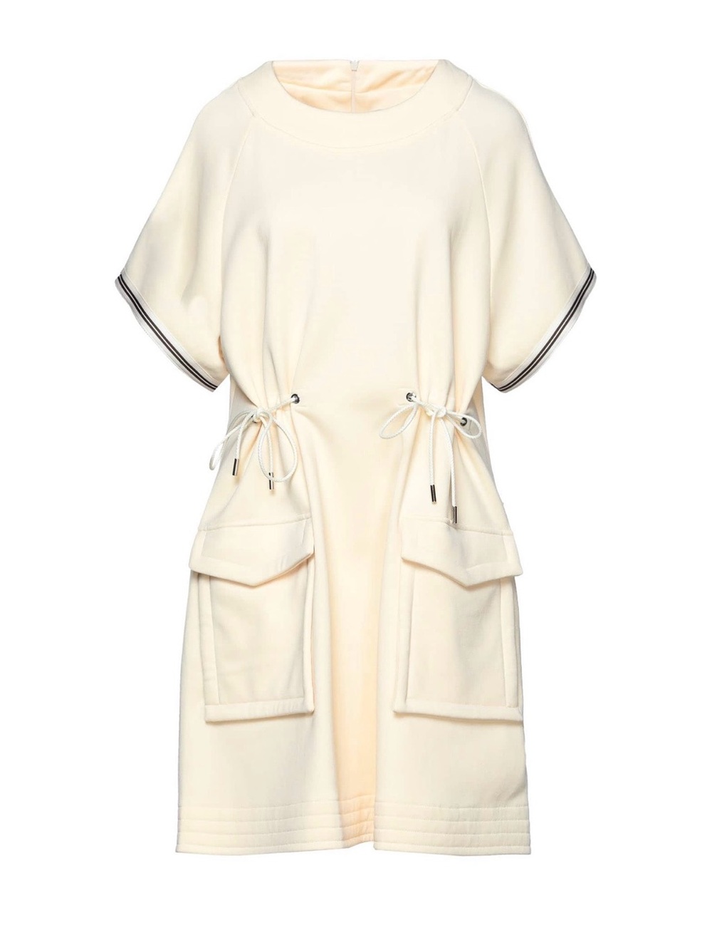 Eleventy Cream Short-Sleeve Drawstring Pocket dress!